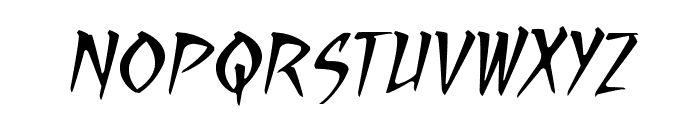RagingRedLotusBB-Italic Font UPPERCASE