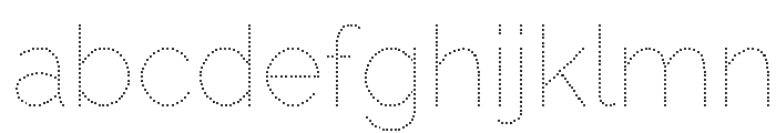 Raleway Dots Font LOWERCASE