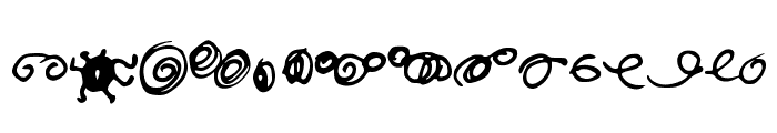 Random Swirls Font LOWERCASE