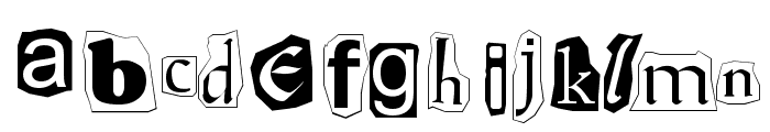 Ransom Font LOWERCASE
