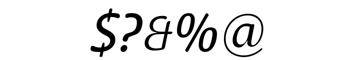 Raspoutine Classic Italic Font OTHER CHARS