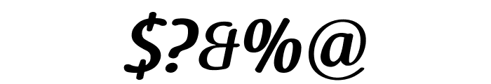Raspoutine DemiBold Italic Font OTHER CHARS