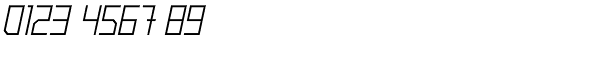 Raster-Regular Oblique Font OTHER CHARS