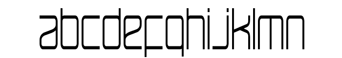 RaveParty Narrow Font LOWERCASE