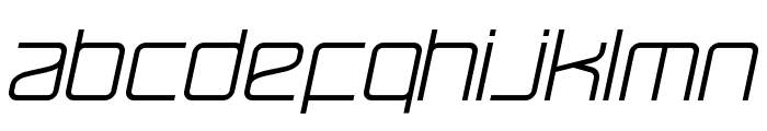 RaveParty Oblique Font LOWERCASE