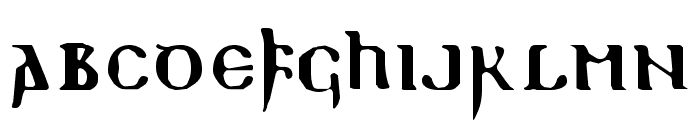 ReadableGothic Font LOWERCASE