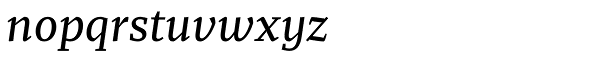 Recia Medium Italic Font LOWERCASE