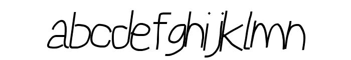 Reckless Catfish Italic Font LOWERCASE