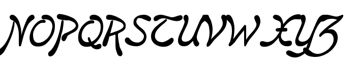 Regina Kursiv Italic Font UPPERCASE