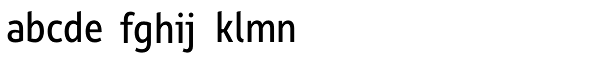 Rehn Condensed Regular Font LOWERCASE