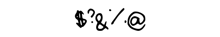 Rei_s_Handwriting_Medium Font OTHER CHARS