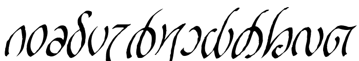 Rellanic Italic Font LOWERCASE