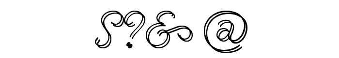 Renania Double Line Font OTHER CHARS