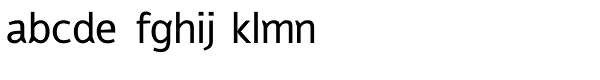 Reon Sans Regular Font LOWERCASE