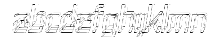 Republika II Cnd - Sketch Italic Font UPPERCASE