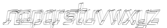 Republika II Cnd - Sketch Italic Font LOWERCASE