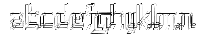 Republika II Cnd - Sketch Font LOWERCASE
