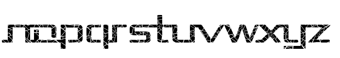 Republika II Exp - Shatter Font LOWERCASE