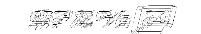 Republika II Exp - Sketch Italic Font OTHER CHARS