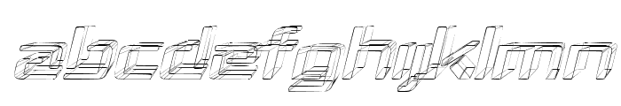Republika II Exp - Sketch Italic Font UPPERCASE