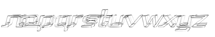 Republika II Exp - Sketch Italic Font LOWERCASE