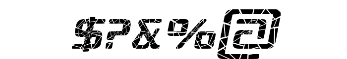 Republika II - Shatter Italic Font OTHER CHARS