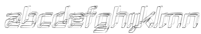 Republika II - Sketch Italic Font UPPERCASE
