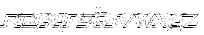 Republika II - Sketch Italic Font LOWERCASE