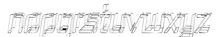 Republika III Cnd - Sketch Italic Font UPPERCASE