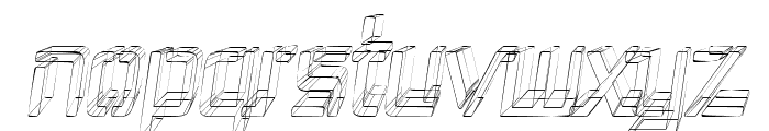 Republika III Cnd - Sketch Italic Font LOWERCASE