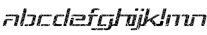 Republika III Exp - Shatter Italic Font LOWERCASE
