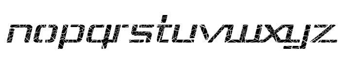 Republika III Exp - Shatter Italic Font LOWERCASE