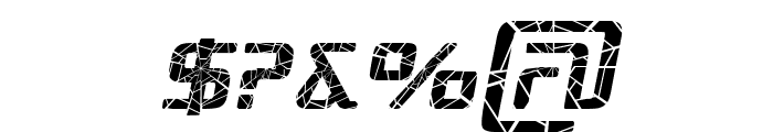 Republika III - Shatter Italic Font OTHER CHARS