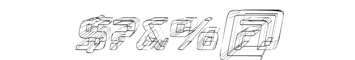 Republika III - Sketch Italic Font OTHER CHARS