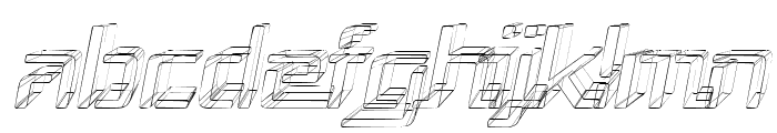 Republika III - Sketch Italic Font LOWERCASE