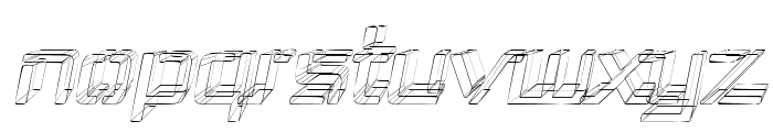 Republika III - Sketch Italic Font LOWERCASE