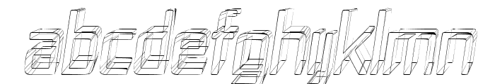Republika IV Cnd - Sketch Italic Font UPPERCASE