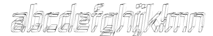 Republika IV Cnd - Sketch Italic Font LOWERCASE