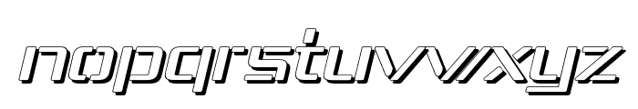 Republika IV Exp - Shadow Italic Font LOWERCASE