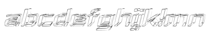 Republika IV Exp - Sketch Italic Font LOWERCASE