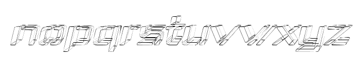 Republika IV Exp - Sketch Italic Font LOWERCASE