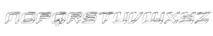 Republikaps Exp - Sketch Italic Font UPPERCASE