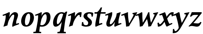 Resavska BG-Bold Italic Font LOWERCASE