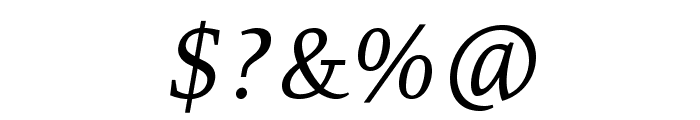 Resavska BG-Italic Font OTHER CHARS