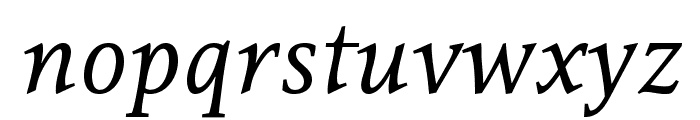 Resavska BG-Italic Font LOWERCASE