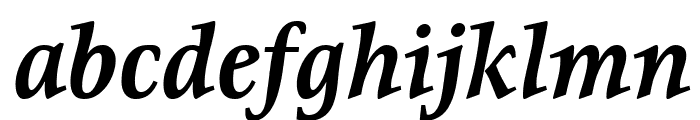 Resavska BG YU-Bold Italic Font LOWERCASE