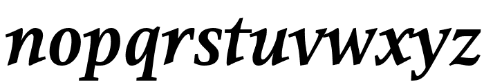 Resavska BG YU-Bold Italic Font LOWERCASE