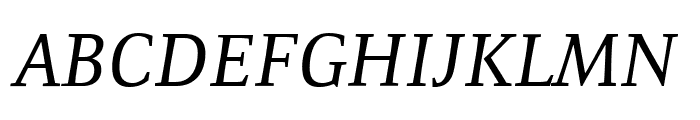 Resavska BG YU-Italic Font UPPERCASE