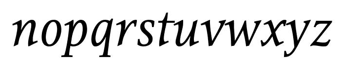 Resavska BG YU-Italic Font LOWERCASE