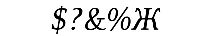 ResavskaBGCyrillic Italic Font OTHER CHARS
